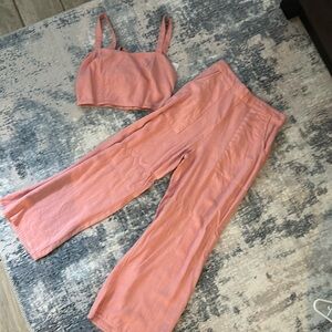 Pink two piece set size small